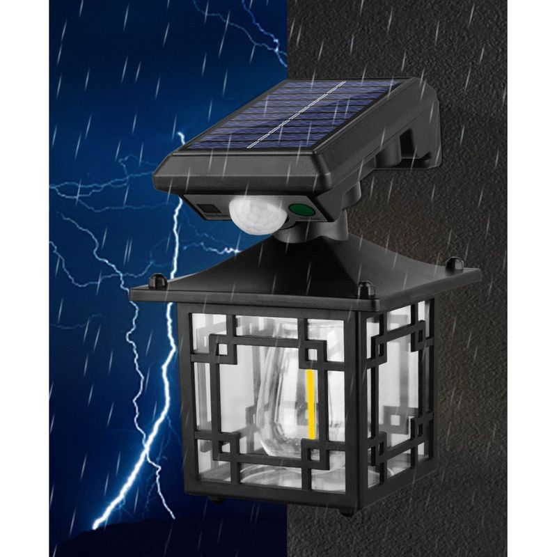 Intelligente Sensor-Solarenergie-Bi-wasserdichte Straßenbeleuchtung für den Innenhof einer Villa, zu Hause, im Freien auf einem Balkon_voghion.com