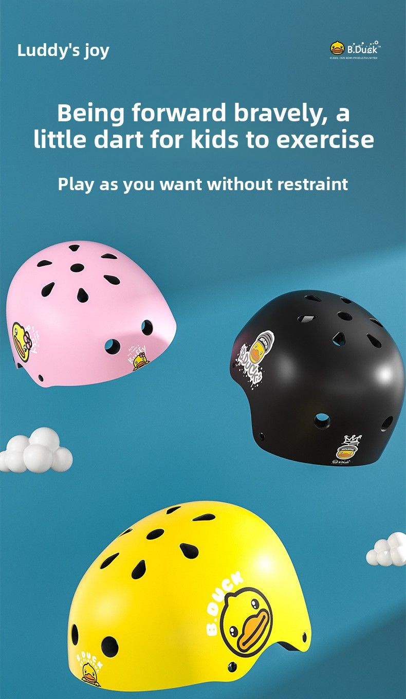 Casque d'équitation Le's B.duck pour enfants de 1 à 3 ans, draisienne, vélo, scooter, équipement de protection pour bébé_voghion.com