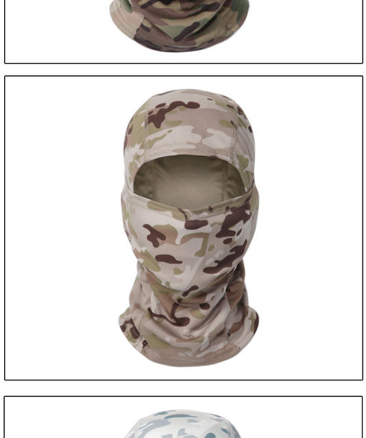 Taktisk kamouflage Balaclava helmask Krigsspel CP Militärhatt Jakt Cykel Cykling Army Multicam Bandana Nackdamask_voghion.com