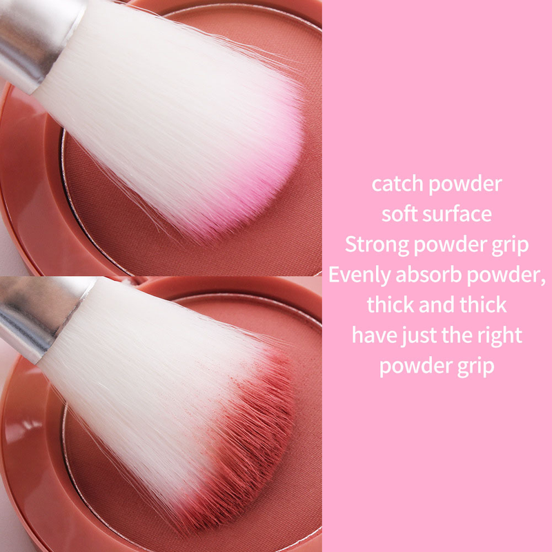 Julystar Beauty Pink Spot Color Single powder blusher Easy for Beginners to Use Portable Makeup Tool Brush_voghion.com