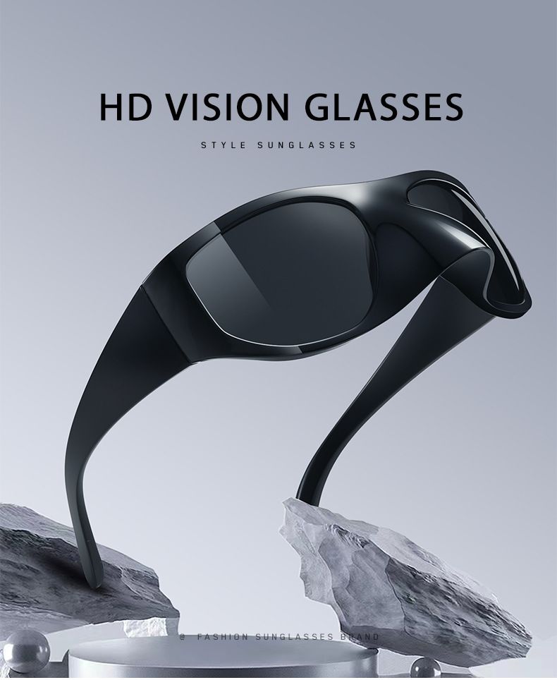 Y2K Mark Designer Iwwerdimensionéiert Vogelnues Maskéiert Sonnebrëller Fraen Fir Männer Trend Sonnebrëller Vintage Moud Brëll_voghion.com
