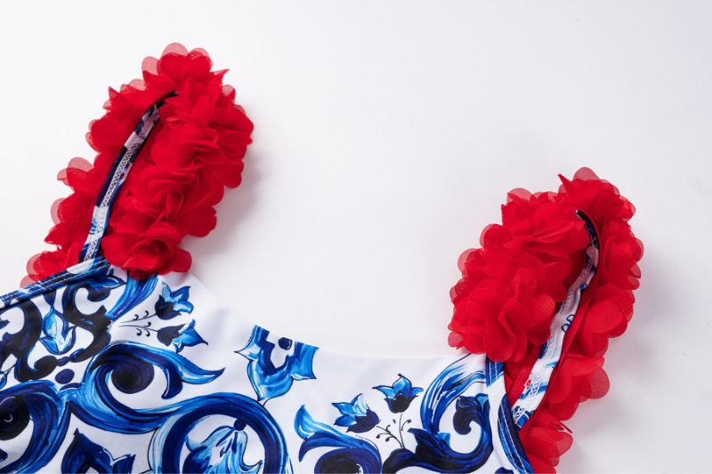 Conjunto de traje de baño de una pieza con estilo para vacaciones en la playa para mujer_voghion.com