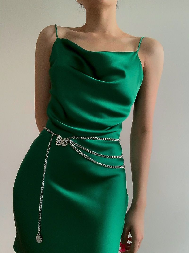 Metallist stiilis liblikas mitmekihiline tutt-vöökett, naiselik temperament vöökett, moodsad kleiditarvikud_voghion.com