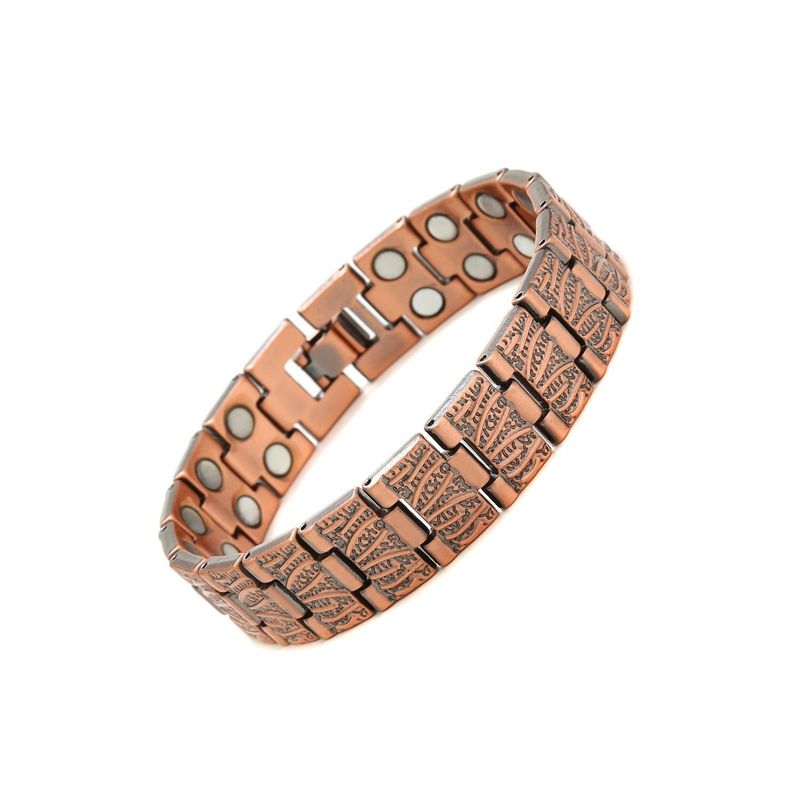 Sechseckiges Magnetarmband für Männer und Frauen – Verstellbare Unisex-Manschette mit geometrischem Design – Stilvoller Paarschmuck in Silber, Gold, Roségold und Schwarz_voghion.com