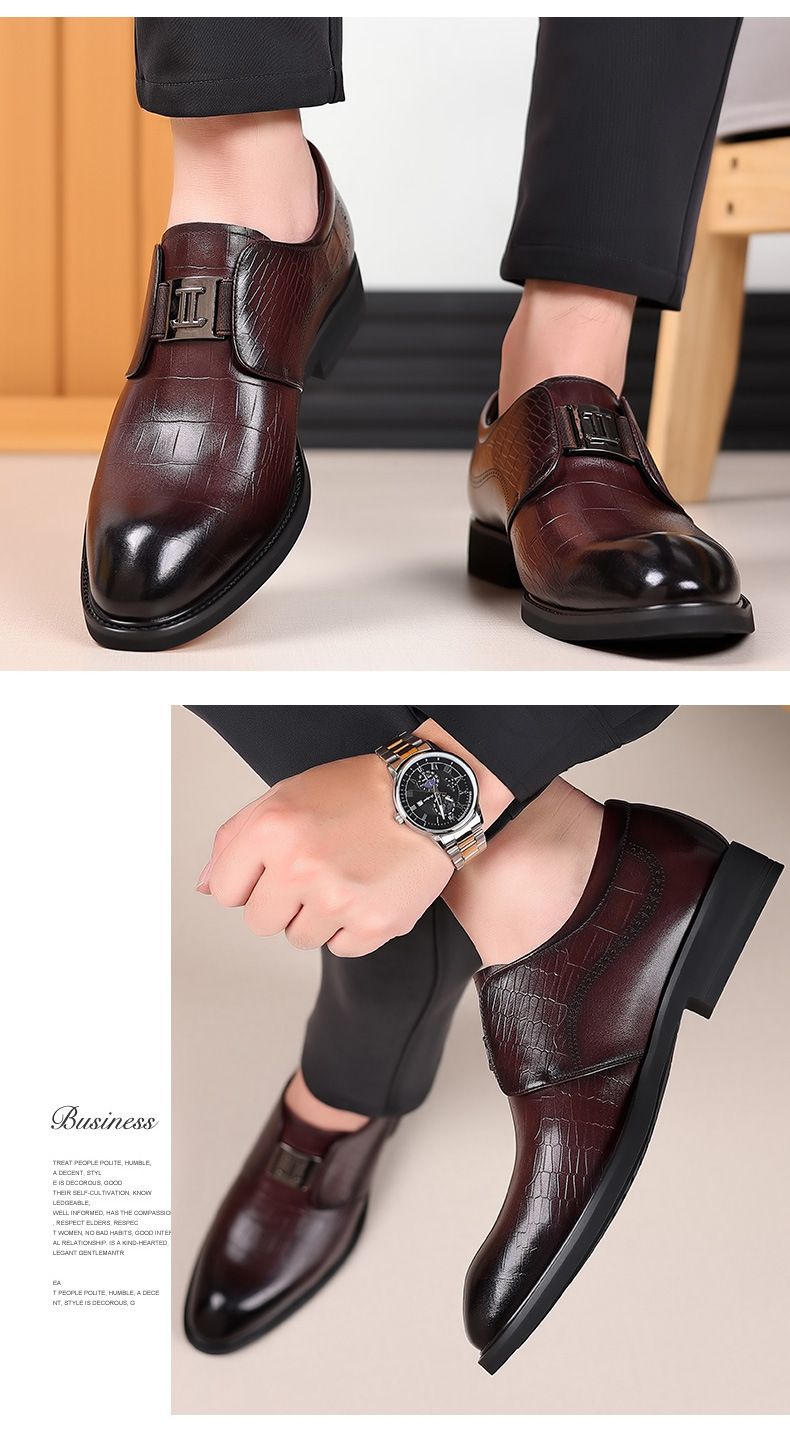 Herren Business-Kleid Schuhe Leder Britische Freizeitschuhe Herren spitze Rindsleder Schuhe Hochzeitsschuhe_voghion.com