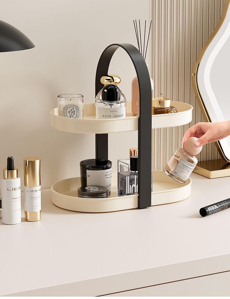 Cosmetics Desktop Office Dresser Skin Care Products Perfume Lipstick Storage Box Sorting Shelf_voghion.com