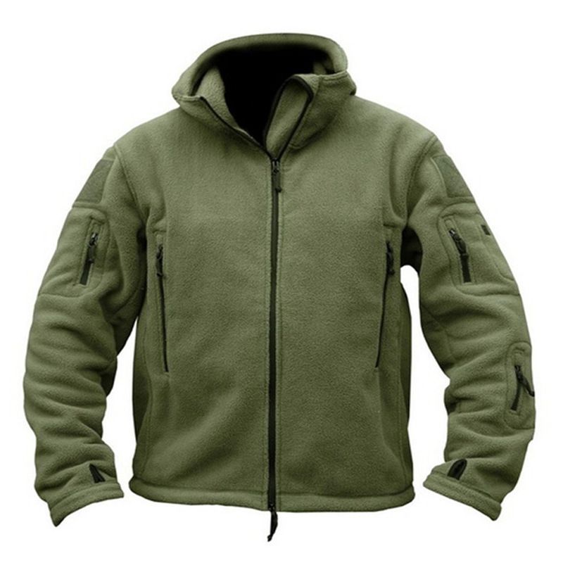 Giacca antivento con cappuccio, tinta unita, da uomo, in pile termico interno, antifreddo_voghion.com
