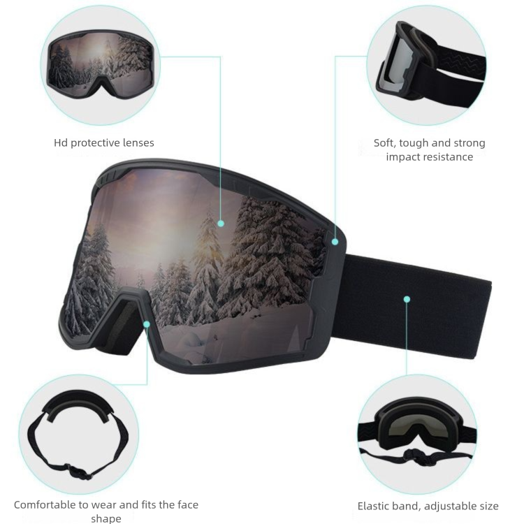 Outdoor Sports Double Layer Anti-fog Ski Equipment Glasses Windproof Riding Climbing Goggles_voghion.com