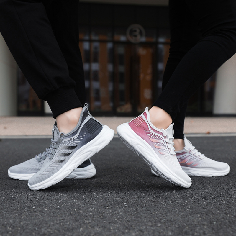 Nuove donne casual in estate, assorbimento degli urti leggero da uomo con suola morbida, corsa per coppie, traspirante e alla moda_voghion.com