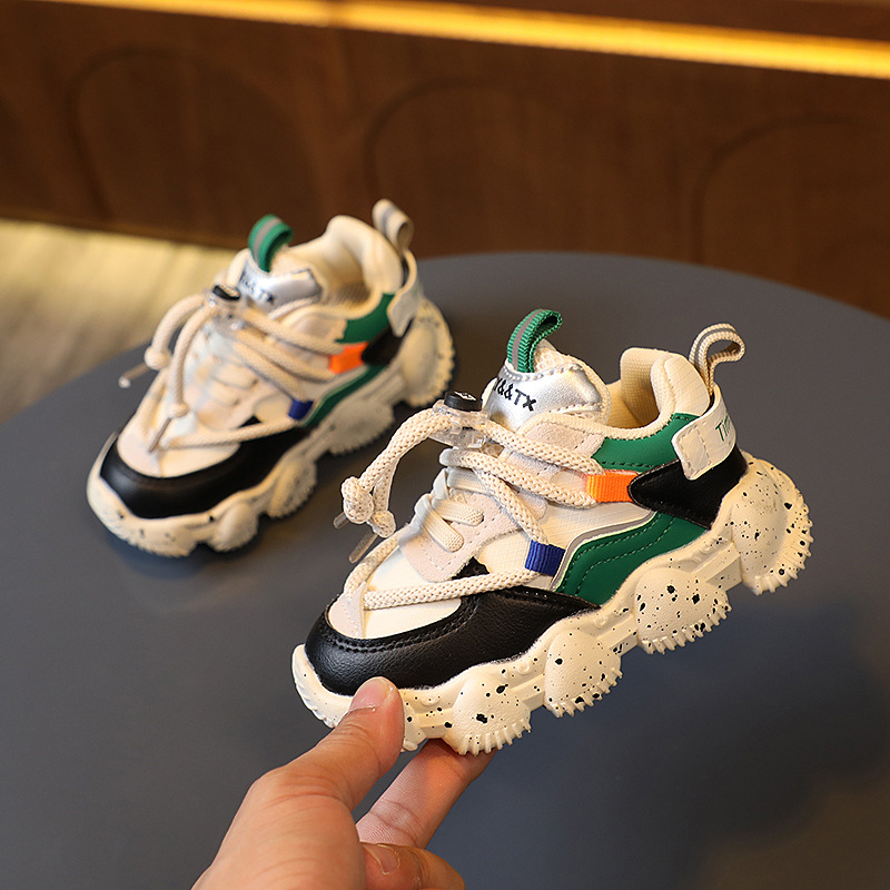 SHLIANG Maat 21-30 Baby Peuter Schoenen Voor Jongens Meisjes Ademende Kinderen Casual Schoenen Sneakers Antislip Kinderen Sportschoenen Tenis S056B_voghion.com