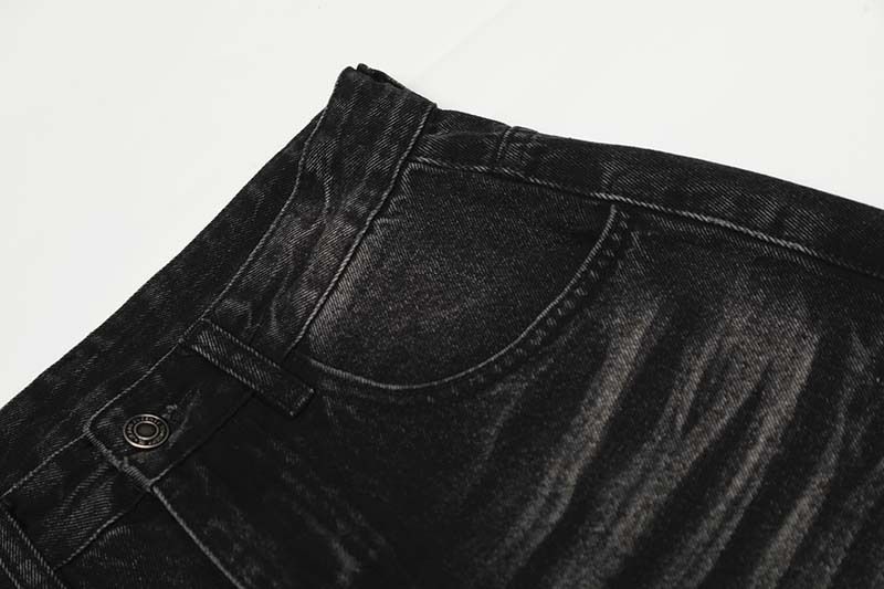 Unisex Vintage Washed Jeans – Retro Loose Fit Wide-Leg Denim Pants With Cat Whisker & Blade Wash (S-XXL, Multiple Washes)_voghion.com