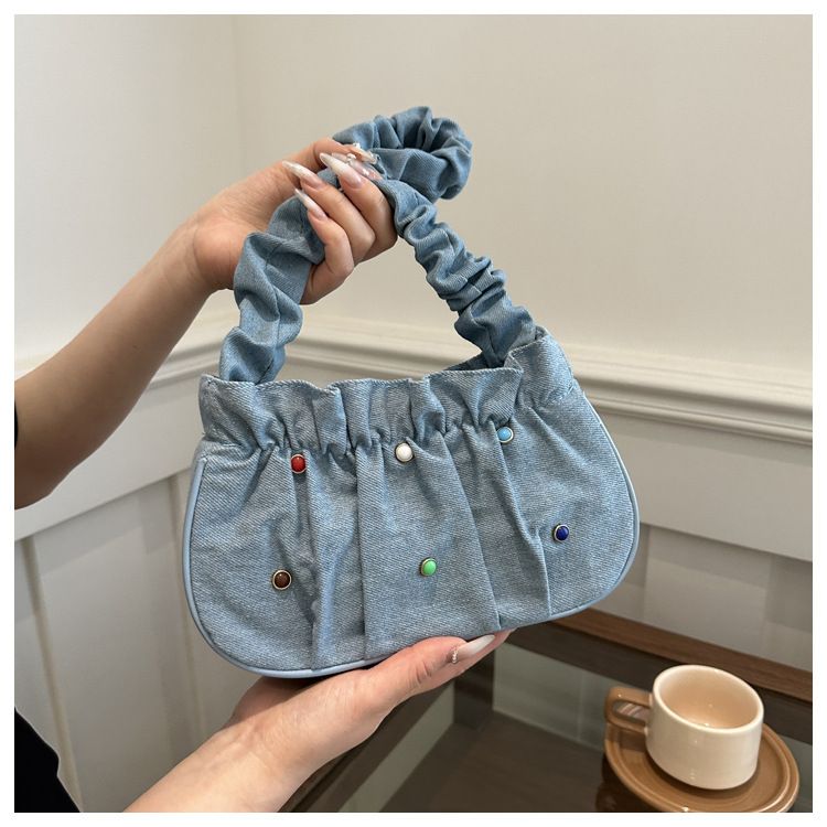 Small And Minimalist Personalized For Women 2024 New Commuter Wrinkle Underarm Versatile Casual Instagram Cloud Shoulder_voghion.com
