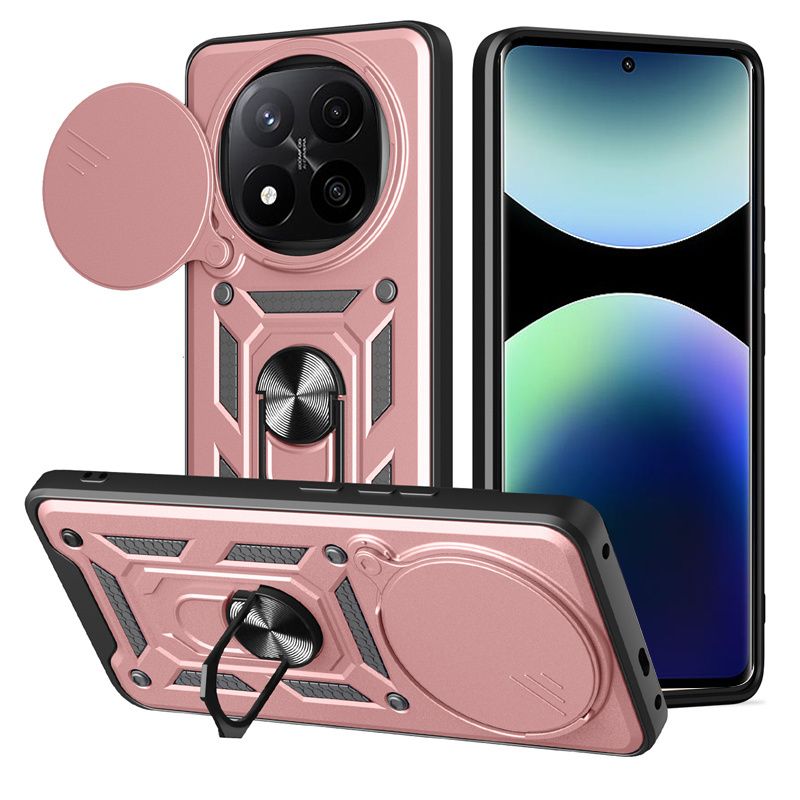 Custodia magnetica per Xiaomi Note 14 13 12 11 10 9 Pro Plus 5G 12S con protezione per obiettivo della fotocamera scorrevole e Redmi 14C 13C 12C._voghion.com
