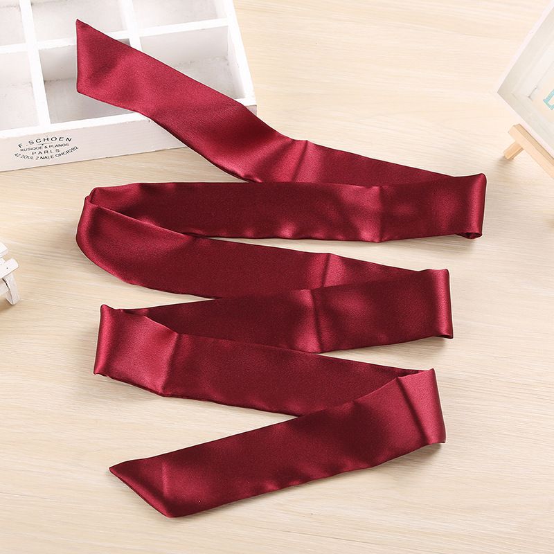 Ruban de soie chaude robe de couleur Pure écharpe en mousseline de soie dame ceinture à nœud fas réductoras de barriga ceinture multifonction Super longue_voghion.com