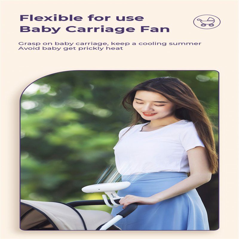 Mini Fan Handheld Portable Baby Stroller Entangle Octopus Fan USB Charging Desktop Fan Pink_voghion.com