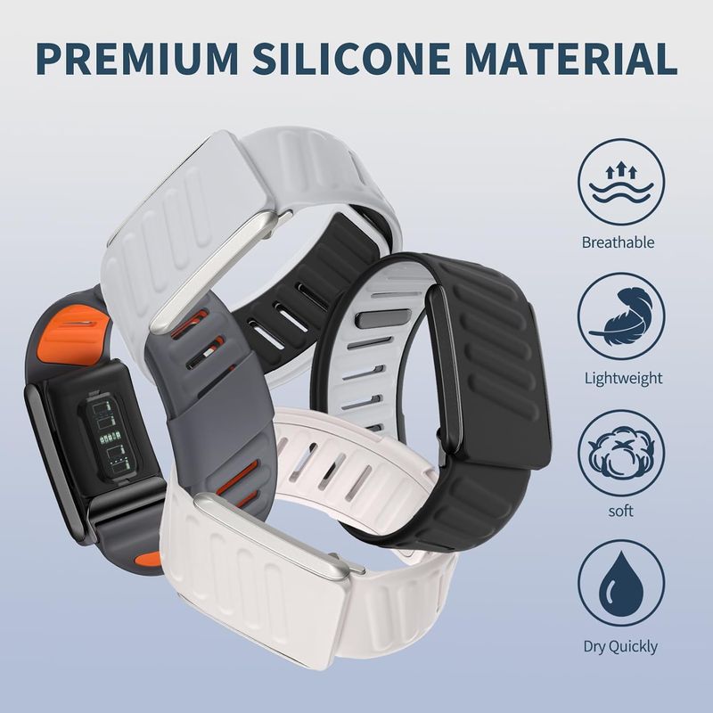 Sport Bicep Bands For 4.0-2 Pack Adjustable Silicone Breathable Wristbands Replacement Strap Compatible With Whoop_voghion.com