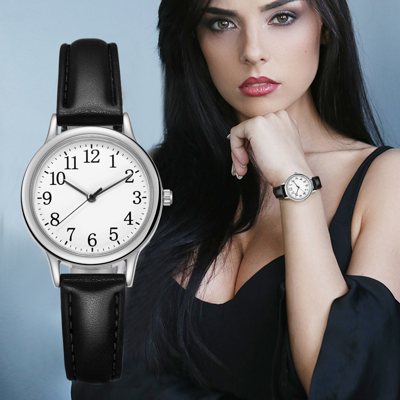 New Simple Digital Fashion Quartz Small Belt Women's Watch_voghion.com