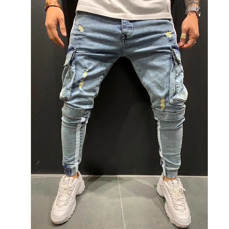 Herrenbekleidung Stretch-Jeans mit schmalem Bein_voghion.com