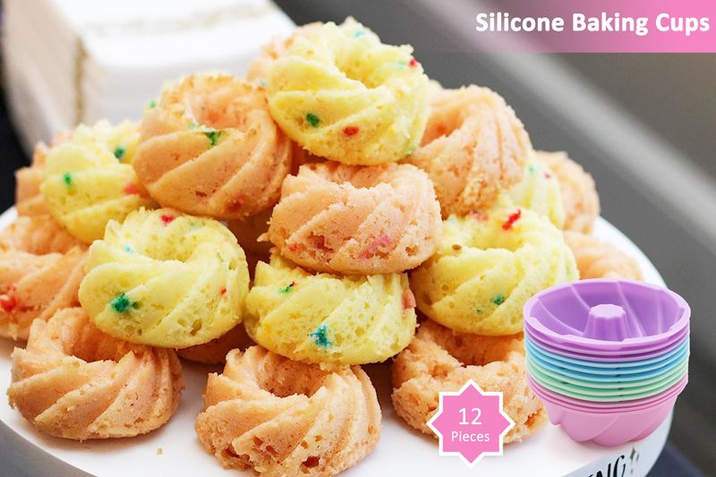 Conjunto de silicone para assar bolos - Formas retangulares com padrões de lótus, espiral, trançado e clássico, pudim, pães, bolos, utensílios de cozinha para assar_voghion.com