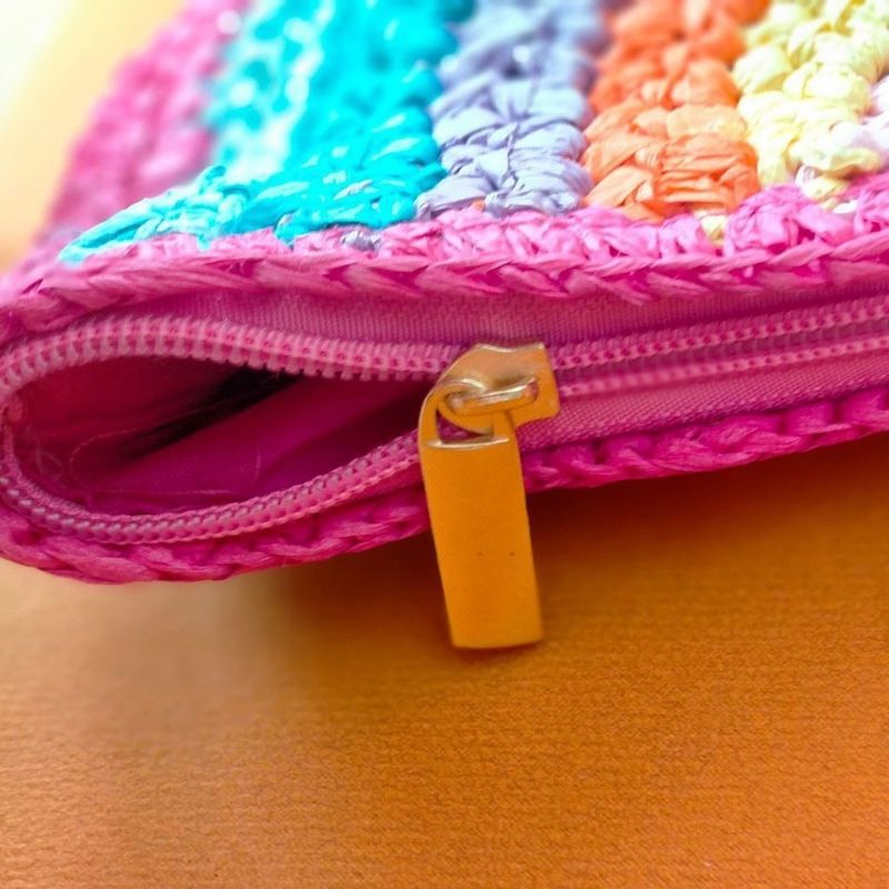 Borsa a tracolla e a mano multicolore in paglia arcobaleno 2025, due in uno, nuova borsa estiva da donna intrecciata_voghion.com