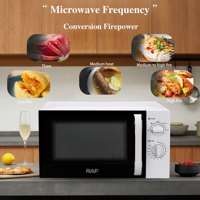 23L Light Wave Oven, Fast Turntable Visible Heating Microwave Oven For Home & Office, EU Standard_voghion.com