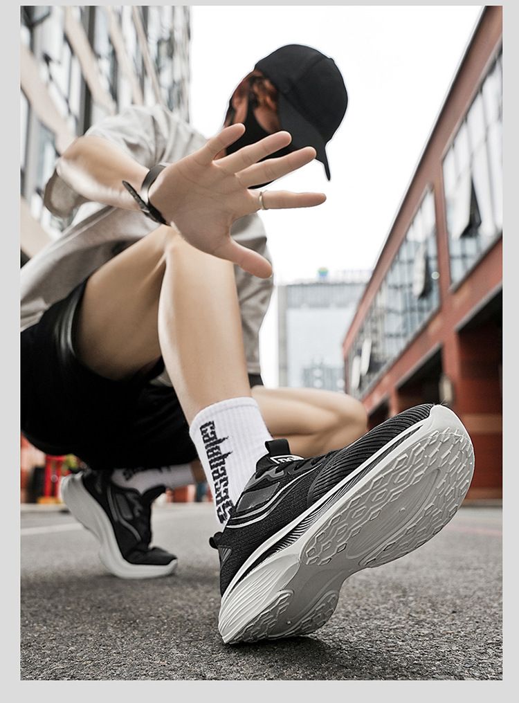 Men's Breathable Mesh Running Shoes Lightweight Comfortable Sneakers For Walking Gym Workout Casual Wear_voghion.com
