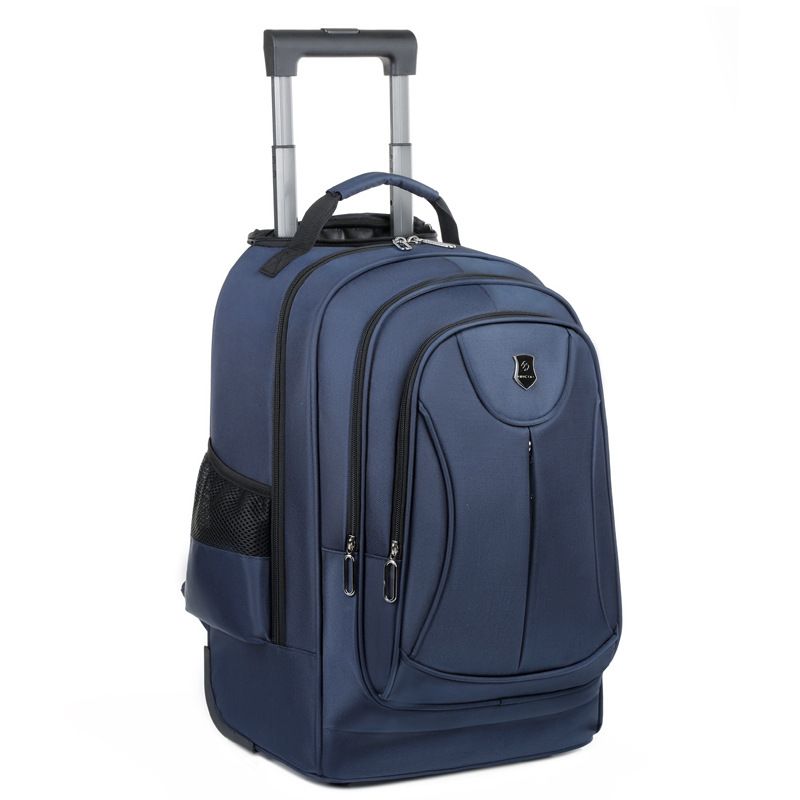 Borsa a tracolla doppia premium con ruote, valigia da viaggio di grande capacità per uomini e donne, studenti delle scuole superiori e medie._voghion.com