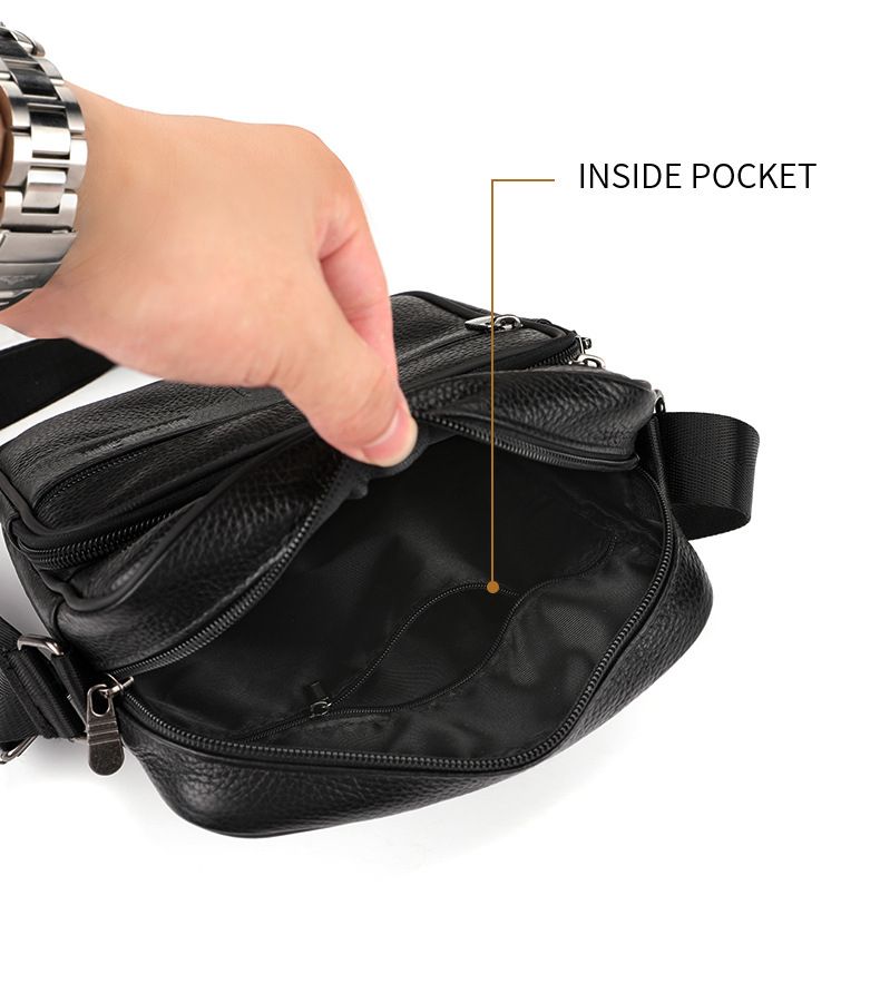 2024 Men's temperament business bag, large capacity cowhide bag, genuine leather shoulder bag, men's vertical men's bag, high-end crossbody bag_voghion.com