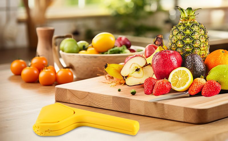 【Space-Saving】Foldable Lemon Press | BPA-Free Food-Grade ABS | Lever-Action Design | Dishwasher Safe | For Lemons/Limes/Small Citrus_voghion.com