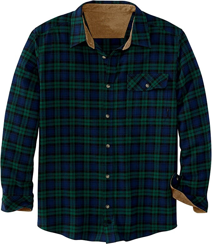 Neue einreihige, karierte Hemdjacke mit langen Ärmeln und lockerer Passform für Herren im Frühlings- und Herbststil_voghion.com