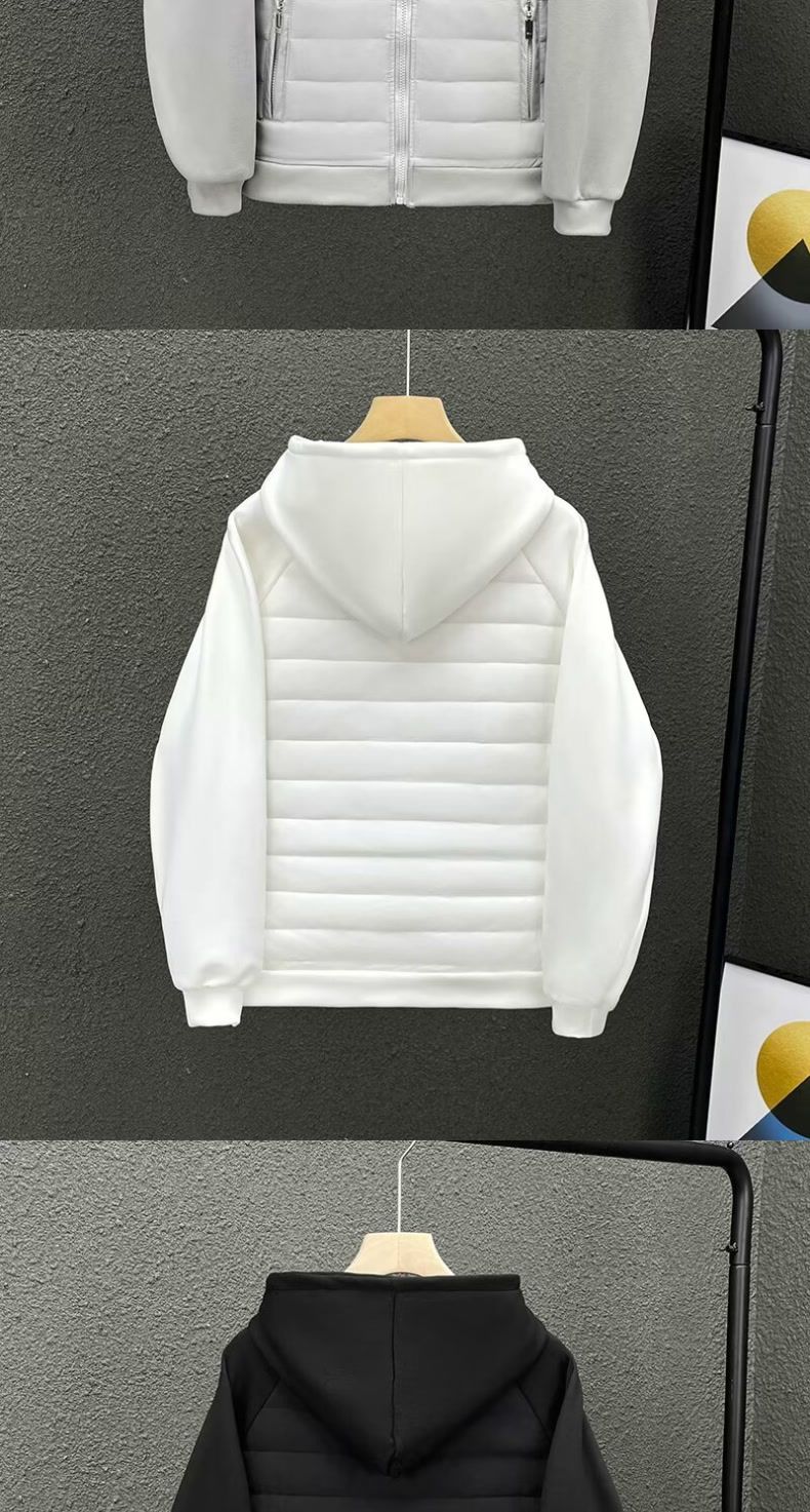 "Leichte Winterjacke für Herren – Slim Fit Steppmantel mit Kapuze und durchgehendem Futter (Polyesterfüllung, Urban Streetwear Essential)"_voghion.com