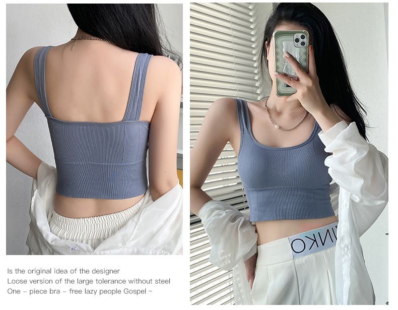 Bellissima base posteriore a forma di U, copertura del torace, canotta senza spalline, capospalla da donna, anti-esposizione, biancheria intima da ragazza piccante_voghion.com