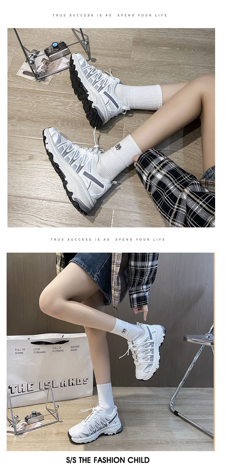 Dad's Fraen 2023 nei Summer Mesh Atmungsaktiv Schong, Kanner Design Sënn, Nisch, erhéicht Casual Sportschong_voghion.com