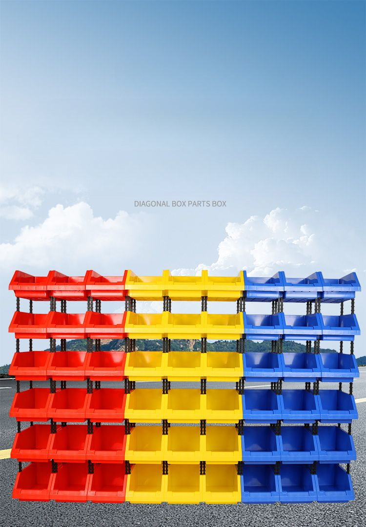 Slanted Parts Combination Plastic Material Hardware Screw Tool Storage Shelf Small Box_voghion.com