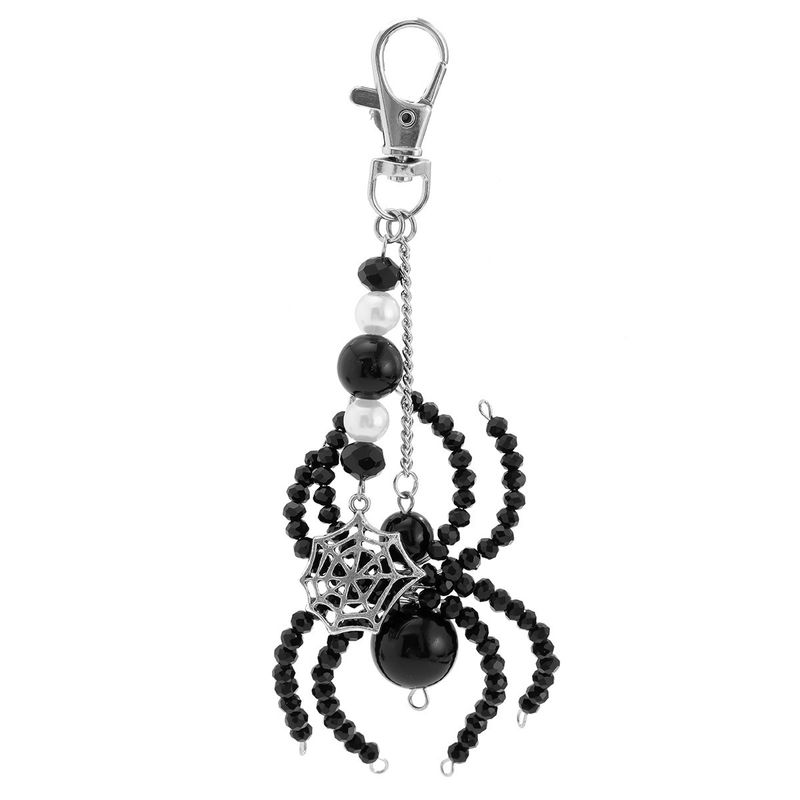 Gothic Halloween Personality Big Spider Keychain Pendant Spider Keychain - Dark Web Design Resin Keyring For Bags, Backpacks, And More_voghion.com