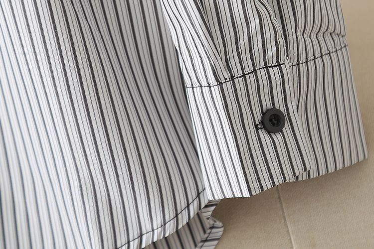 Women's Clothing Plus Size Clothes Long Sleeve Pullover – Striped Stitching & Loose Fit (XL-4XL, Black/Pink) – Comfortable Autumn Tunic Top_voghion.com