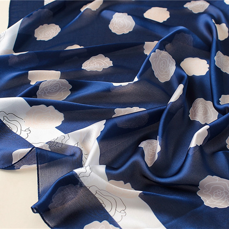 VOOTHOST Mode Seidenschals Frauen Marke Design Print 180X90 CM Schal Beliebte Seide Kopftuch Dame Sonnencreme Strand Qualität Schal VB131_voghion.com