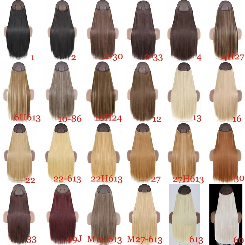 MERISIHAIR – Extensions synthétiques ondulées sans Clip, faux postiche Secret caché, faux postiche avec une ligne de poisson_voghion.com