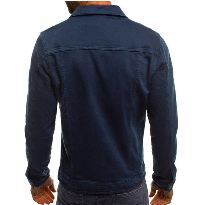 Men's Casual Solid Color Jacket Cardigan Button Cargo Jacket_voghion.com