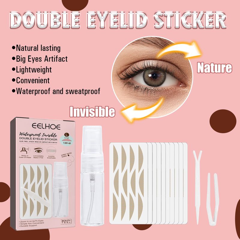 EELHOE with Natural Traceless Inner Blister Eye Non adhesive Lace Double eyelid Patch_voghion.com