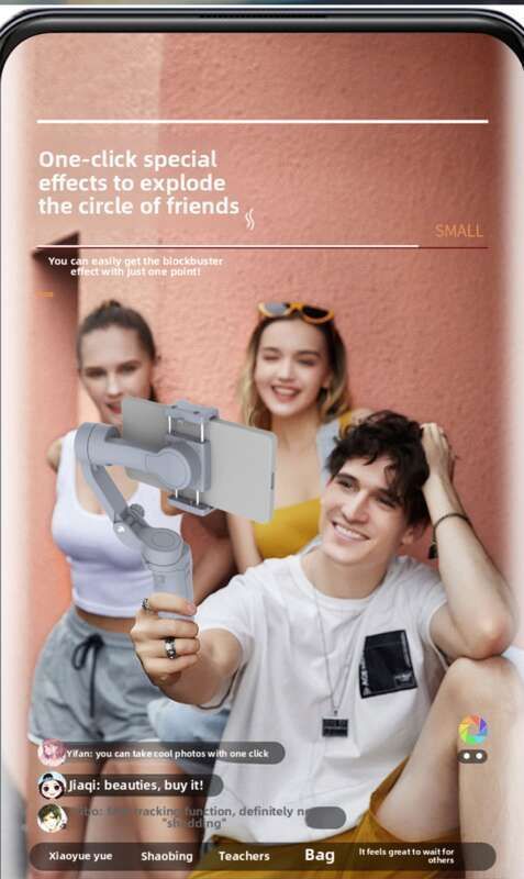 F5 Handheld Three-axis Phone Stabilizer Shake, Internet Celebrity Live Streaming, Face Tracking, Anti Shake Shooting,_voghion.com