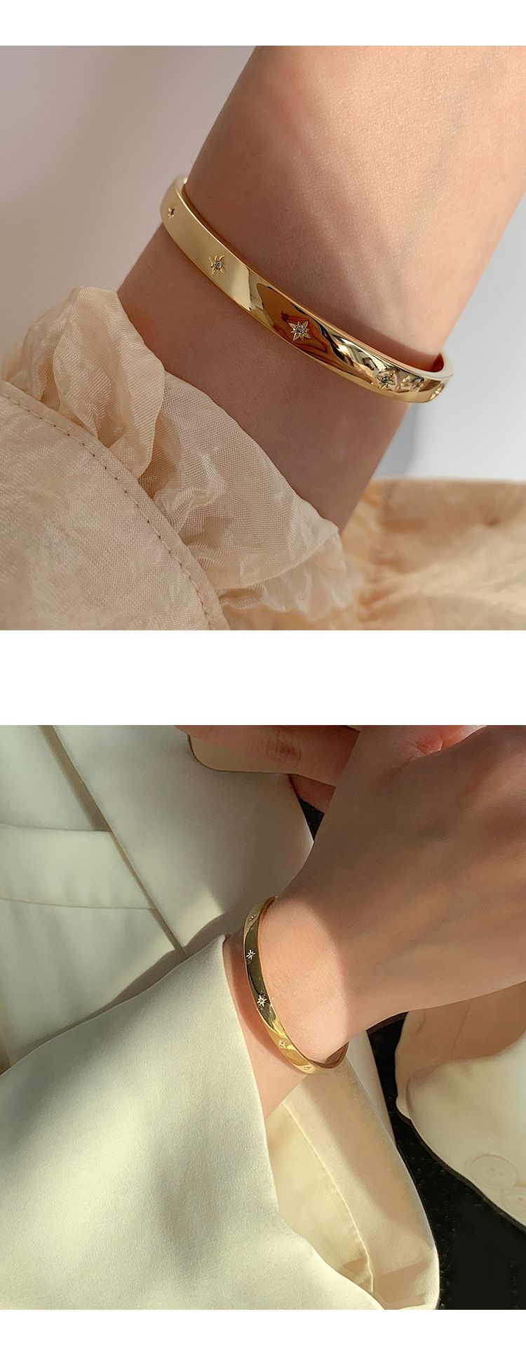Niş retro ışık lüks moda soğuk stil net ünlü el takı bilezik moda stil üst düzey_voghion.com