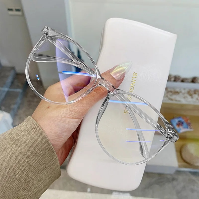 Lunettes de vue tendance pour jeux informatiques, anti-lumière bleue, transparentes, classiques, unies_voghion.com