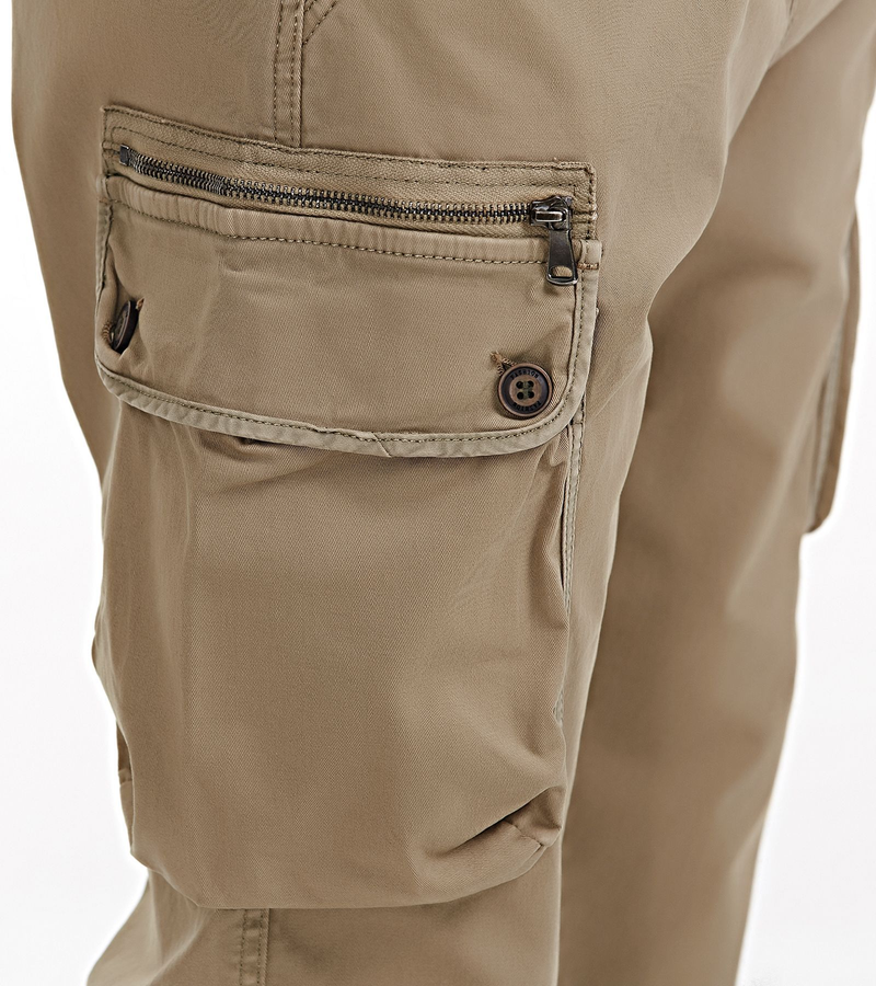 Otoño e invierno, pantalones de camuflaje sueltos con pies agrupados para hombres, pantalones sueltos de talla grande con múltiples bolsillos_voghion.com