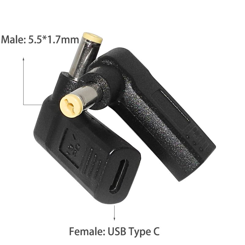 Laptop Power Adapter Connector DC Plug USB Type C Female To Universal Male Jack Converter For HP Dell Asus Acer Lenovo_voghion.com