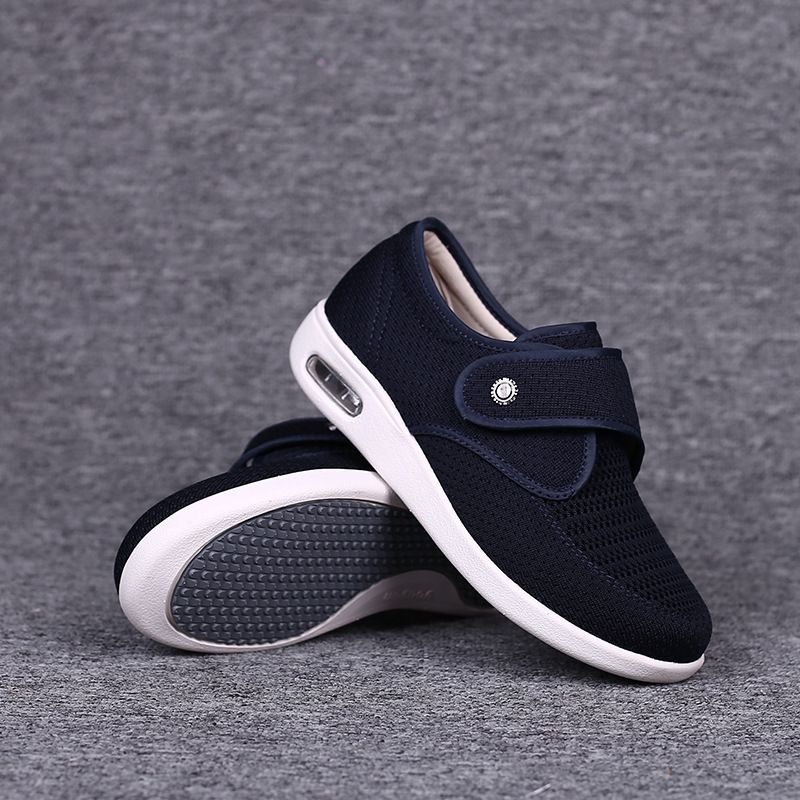 Youyun Chaussures de grand-mère grande taille pour femmes d'âge moyen et âgées avec velcro, chaussures décontractées d'été pour femmes_voghion.com