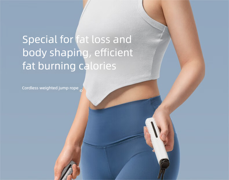 Equipo deportivo inteligente para adultos con conteo, con y sin cuerda de saltar de alambre de acero de doble uso para ejercicios con peso (venta al por mayor)_voghion.com
