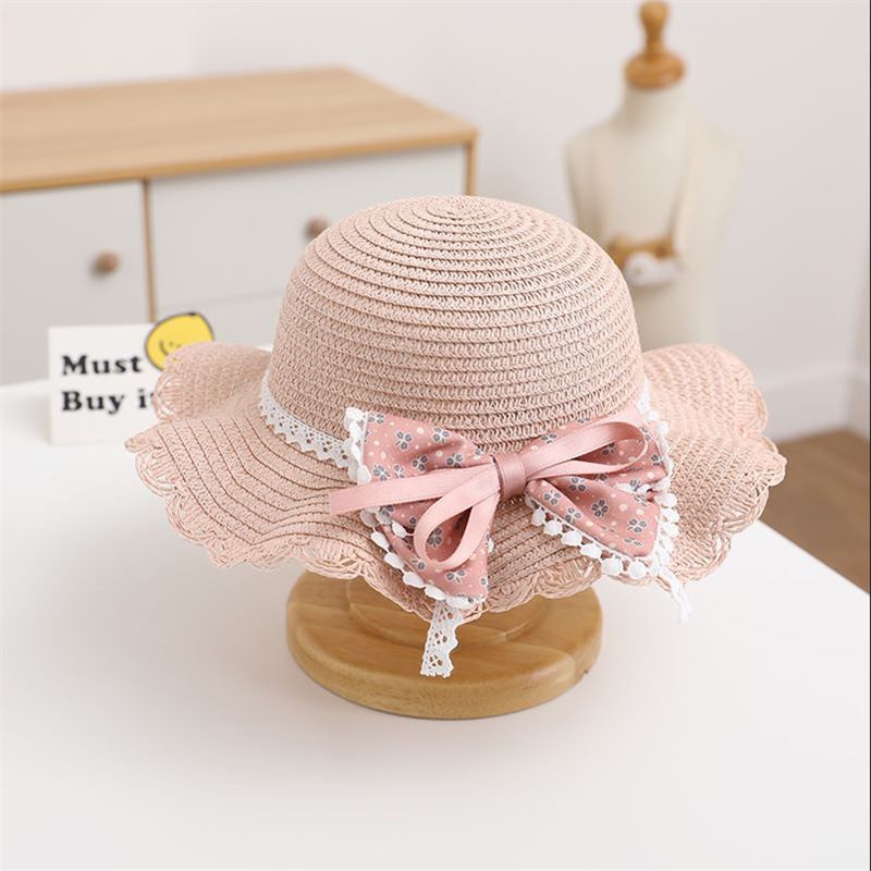 Borse in paglia per bambini, neonati estivi, ragazze all'aperto, cappelli, cappelli da sole da principessa_voghion.com