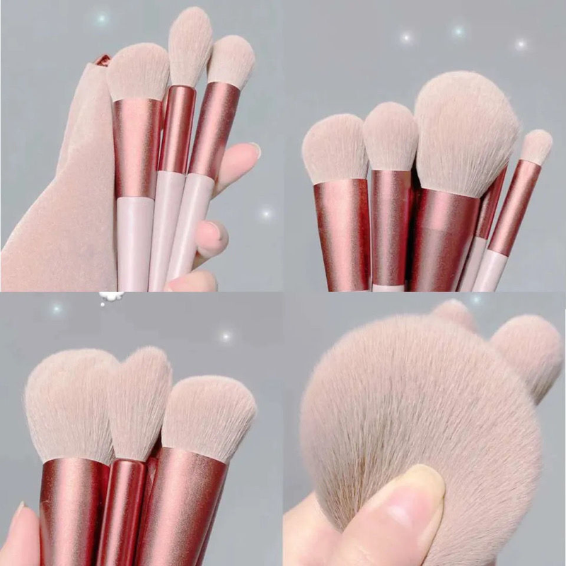 Fluffy Makeup 13 kpl sivellinsarja meikkipeitevoide sivellin poskipuna Loose Powder Brush luomiväri Foundation Make U_voghion.com