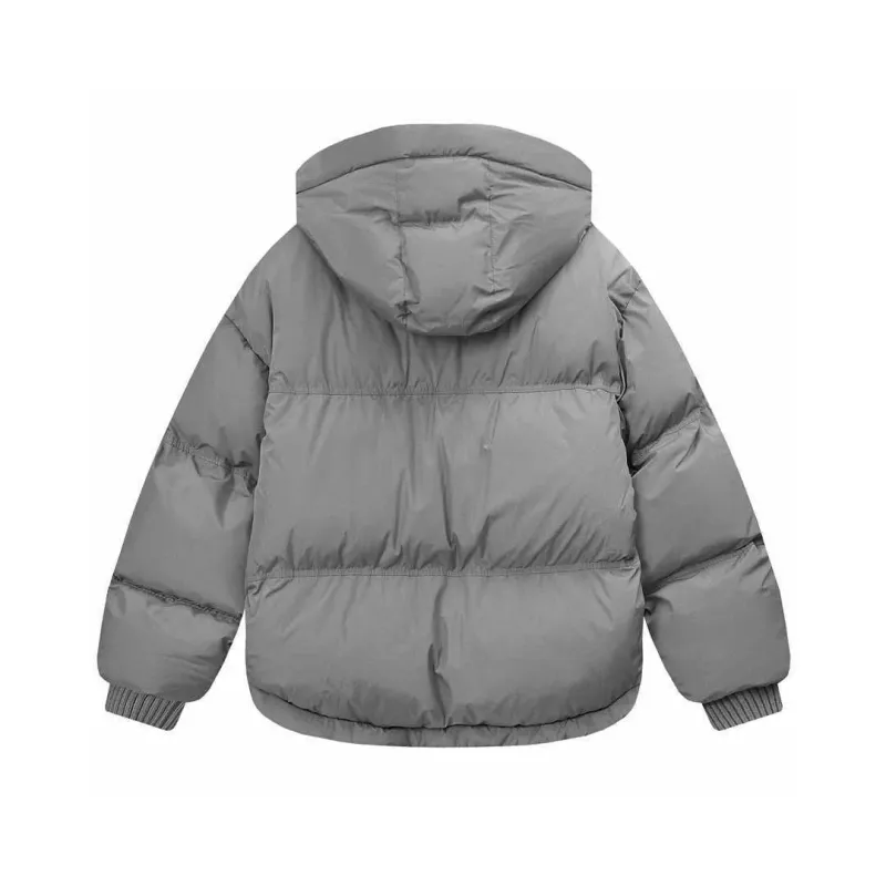 Piumino da uomo e da donna, caldo, invernale, con cappuccio, a quadri, a maniche lunghe, fodera in seta al 100%_voghion.com